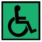 Знак И12 "Доступность для инвалидов всех категорий" 150х150мм