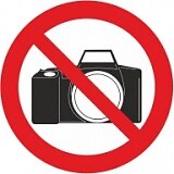 Знак P40 "Фото и видеосьемка запрещена" 200x200 мм