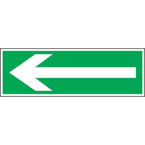 Знак Е27 "Направление эвакуации" 100х300мм (ГОСТ) (налево)